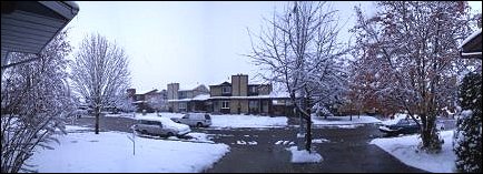 Edmonton, Saturday afternoon, 16 October 2004, view from my driveway