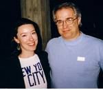 Molly Parker and me, Myer Horowitz Theatre, U Alberta, 13 March 2003